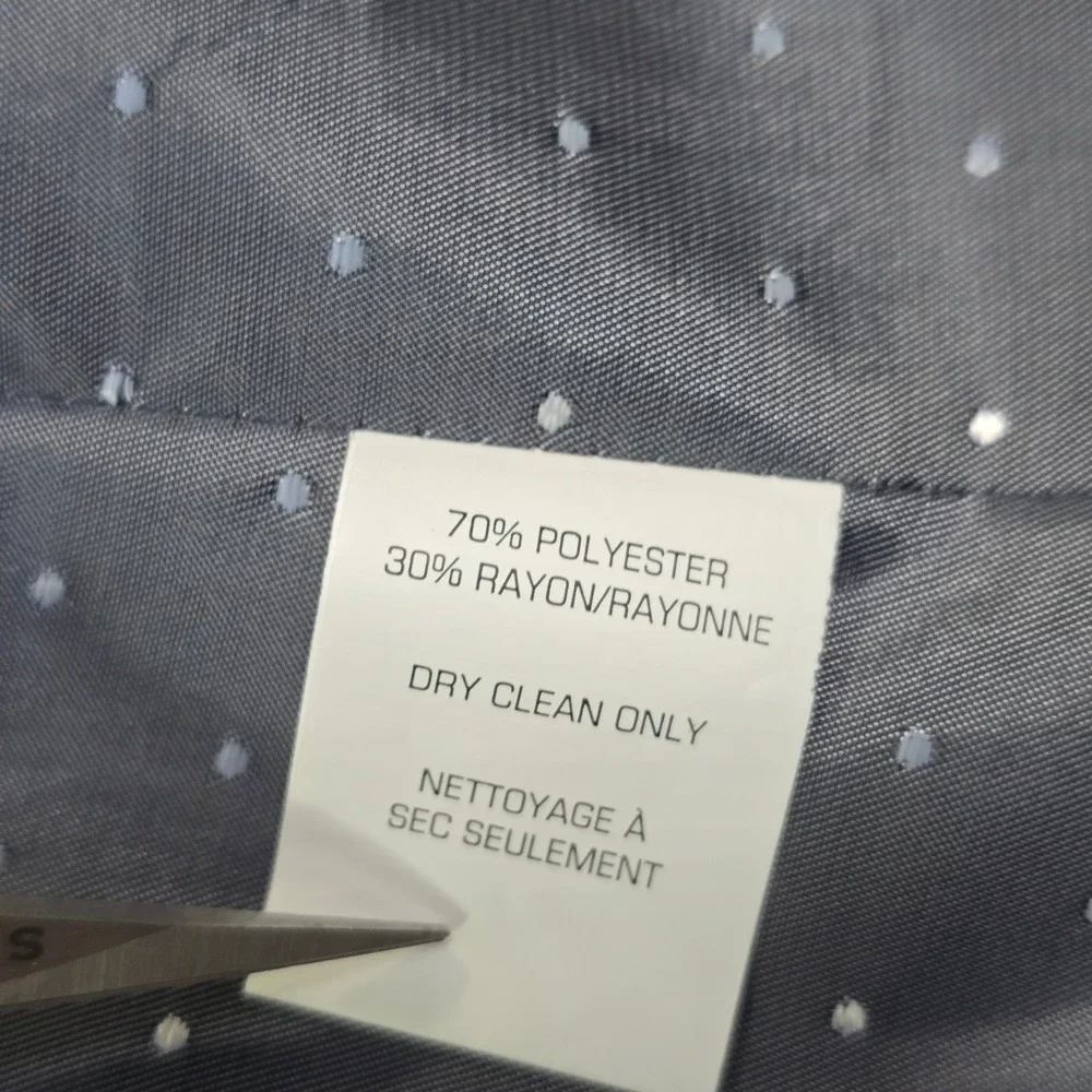 Van Heusen Studio Blazer Mens 40R Black Micro Stripe Two Button Suit Jacket Coat
